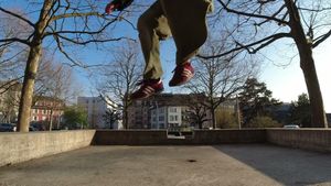 Saut de précision 180